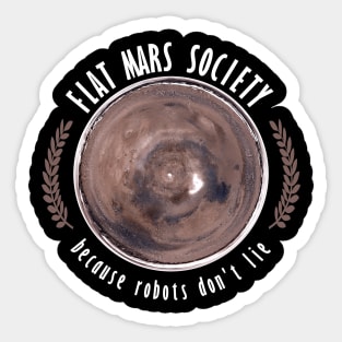 Flat Mars Society Sticker